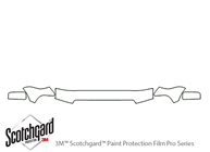 Lincoln Navigator 2003-2006 3M Clear Bra Hood Paint Protection Kit Diagram