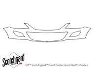 Mazda CX-9 2010-2012 3M Clear Bra Bumper Paint Protection Kit Diagram