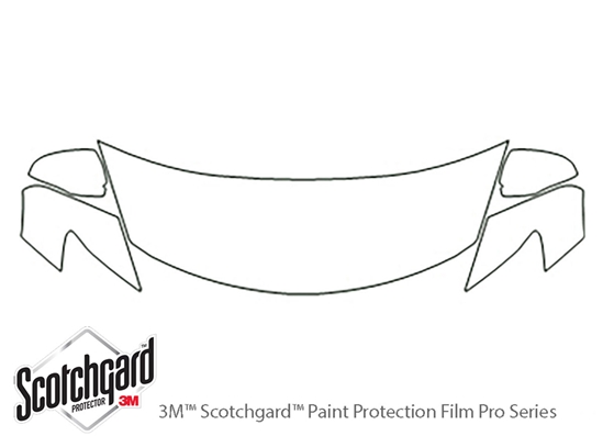 Mazda CX-9 2010-2015 3M Clear Bra Hood Paint Protection Kit Diagram
