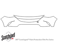 Mazda CX-9 2016-2021 3M Clear Bra Bumper Paint Protection Kit Diagram
