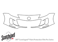 Mazda Mazda3 2012-2013 3M Clear Bra Bumper Paint Protection Kit Diagram
