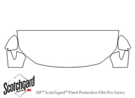 Mazda Mazda3 2019-2021 3M Clear Bra Hood Paint Protection Kit Diagram