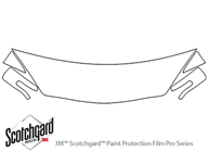 Mazda Mazda5 2013-2015 3M Clear Bra Hood Paint Protection Kit Diagram