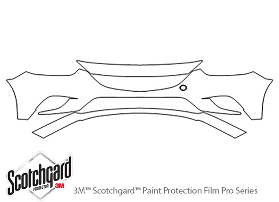 Mazda Mazda6 2014-2015 3M Clear Bra Bumper Paint Protection Kit Diagram