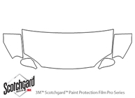 Mazda Miata 1999-2005 3M Clear Bra Hood Paint Protection Kit Diagram
