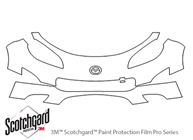 Mazda Miata 2009-2012 3M Clear Bra Bumper Paint Protection Kit Diagram