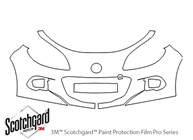 Mazda Miata 2013-2015 3M Clear Bra Bumper Paint Protection Kit Diagram