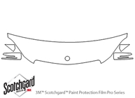 Mercedes-Benz C-Class 2012-2014 3M Clear Bra Hood Paint Protection Kit Diagram