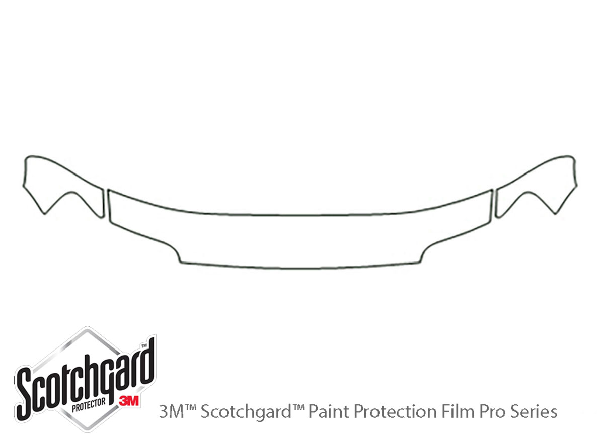 Mercury Mariner 2005-2007 3M Clear Bra Hood Paint Protection Kit Diagram