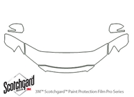 Mitsubishi Outlander 2010-2012 3M Clear Bra Hood Paint Protection Kit Diagram