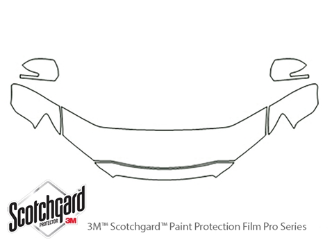 3M™ Mitsubishi Outlander 2010-2012 Paint Protection Kit - Hood