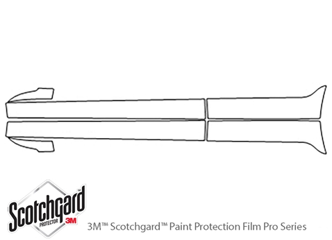 3M™ Mitsubishi Outlander Sport 2016-2019 Paint Protection Kit - Door Splash