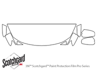 Nissan Altima 2016-2018 3M Clear Bra Hood Paint Protection Kit Diagram