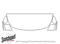 Nissan Altima 2019-2021 3M Clear Bra Hood Paint Protection Kit Diagram