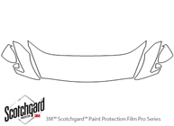 Nissan GT-R 2009-2016 3M Clear Bra Hood Paint Protection Kit Diagram