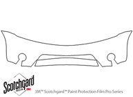 Nissan Murano 2003-2007 3M Clear Bra Bumper Paint Protection Kit Diagram
