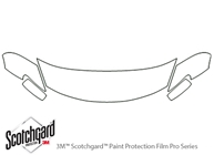 Nissan Murano 2009-2014 3M Clear Bra Hood Paint Protection Kit Diagram