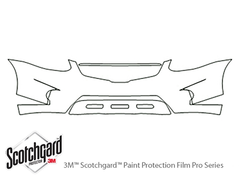3M™ Nissan Rogue 2014-2015 Paint Protection Kit - Bumper