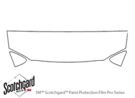 Plymouth Voyager 1996-2000 3M Clear Bra Hood Paint Protection Kit Diagram