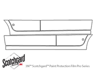Pontiac G3 2009-2009 3M Clear Bra Door Cup Paint Protection Kit Diagram