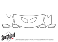 Pontiac GTO 2004-2006 3M Clear Bra Hood Paint Protection Kit Diagram