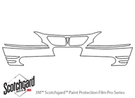 Pontiac Grand Am 1999-2003 3M Clear Bra Bumper Paint Protection Kit Diagram