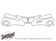 Pontiac Grand Prix 2004-2004 3M Clear Bra Bumper Paint Protection Kit Diagram