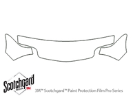 Pontiac Sunfire 1995-2002 3M Clear Bra Hood Paint Protection Kit Diagram