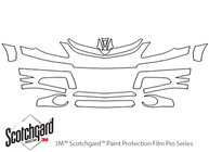 Pontiac Vibe 2003-2004 3M Clear Bra Bumper Paint Protection Kit Diagram