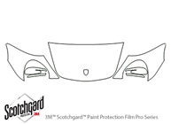 Porsche 911 2009-2012 3M Clear Bra Hood Paint Protection Kit Diagram