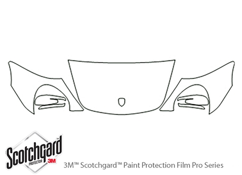 3M™ Porsche 911 2009-2012 Paint Protection Kit - Hood