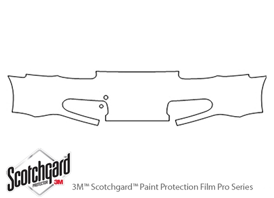 Porsche Boxster 1997-2002 3M Clear Bra Bumper Paint Protection Kit Diagram