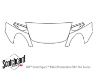 Porsche Boxster 2005-2008 3M Clear Bra Hood Paint Protection Kit Diagram