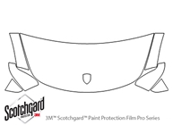Porsche Boxster 2013-2016 3M Clear Bra Hood Paint Protection Kit Diagram