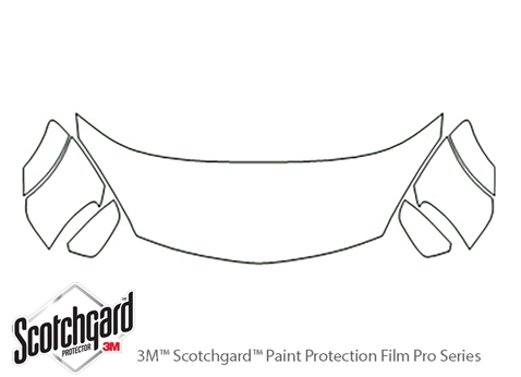 3M™ Saturn Aura 2007-2009 Paint Protection Kit - Hood