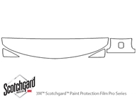 Saturn S-Series 1996-2000 3M Clear Bra Hood Paint Protection Kit Diagram