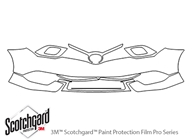 Scion iM 2016-2016 3M Clear Bra Bumper Paint Protection Kit Diagram