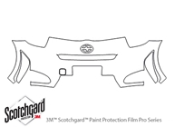 Scion iQ 2012-2015 3M Clear Bra Bumper Paint Protection Kit Diagram
