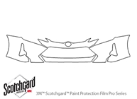 Scion tC 2014-2016 3M Clear Bra Bumper Paint Protection Kit Diagram