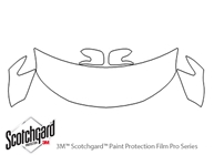 Scion tC 2014-2016 3M Clear Bra Hood Paint Protection Kit Diagram