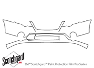 Subaru Outback 2008-2009 3M Clear Bra Bumper Paint Protection Kit Diagram