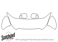 Subaru Outback 2010-2014 3M Clear Bra Hood Paint Protection Kit Diagram