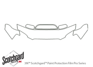 Subaru WRX 2004-2005 3M Clear Bra Hood Paint Protection Kit Diagram