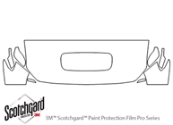 Subaru WRX 2019-2021 3M Clear Bra Hood Paint Protection Kit Diagram