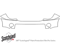 Suzuki Equator 2009-2012 3M Clear Bra Bumper Paint Protection Kit Diagram