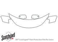 Suzuki Kizashi 2010-2013 3M Clear Bra Hood Paint Protection Kit Diagram