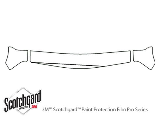 Suzuki XL-7 2001-2004 3M Clear Bra Hood Paint Protection Kit Diagram