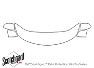 Suzuki XL-7 2007-2009 3M Clear Bra Hood Paint Protection Kit Diagram