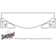 Toyota Camry 2012-2014 3M Clear Bra Hood Paint Protection Kit Diagram