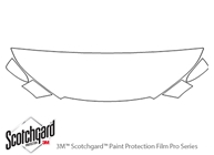 Toyota Highlander 2014-2019 3M Clear Bra Hood Paint Protection Kit Diagram